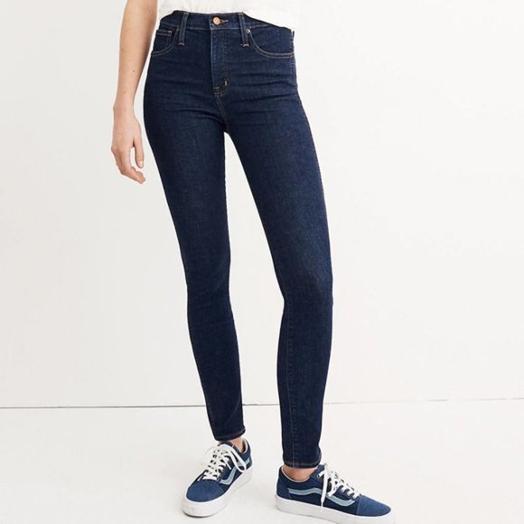 NWT Madewell High Rise Lucille Skinny Jeans 26T